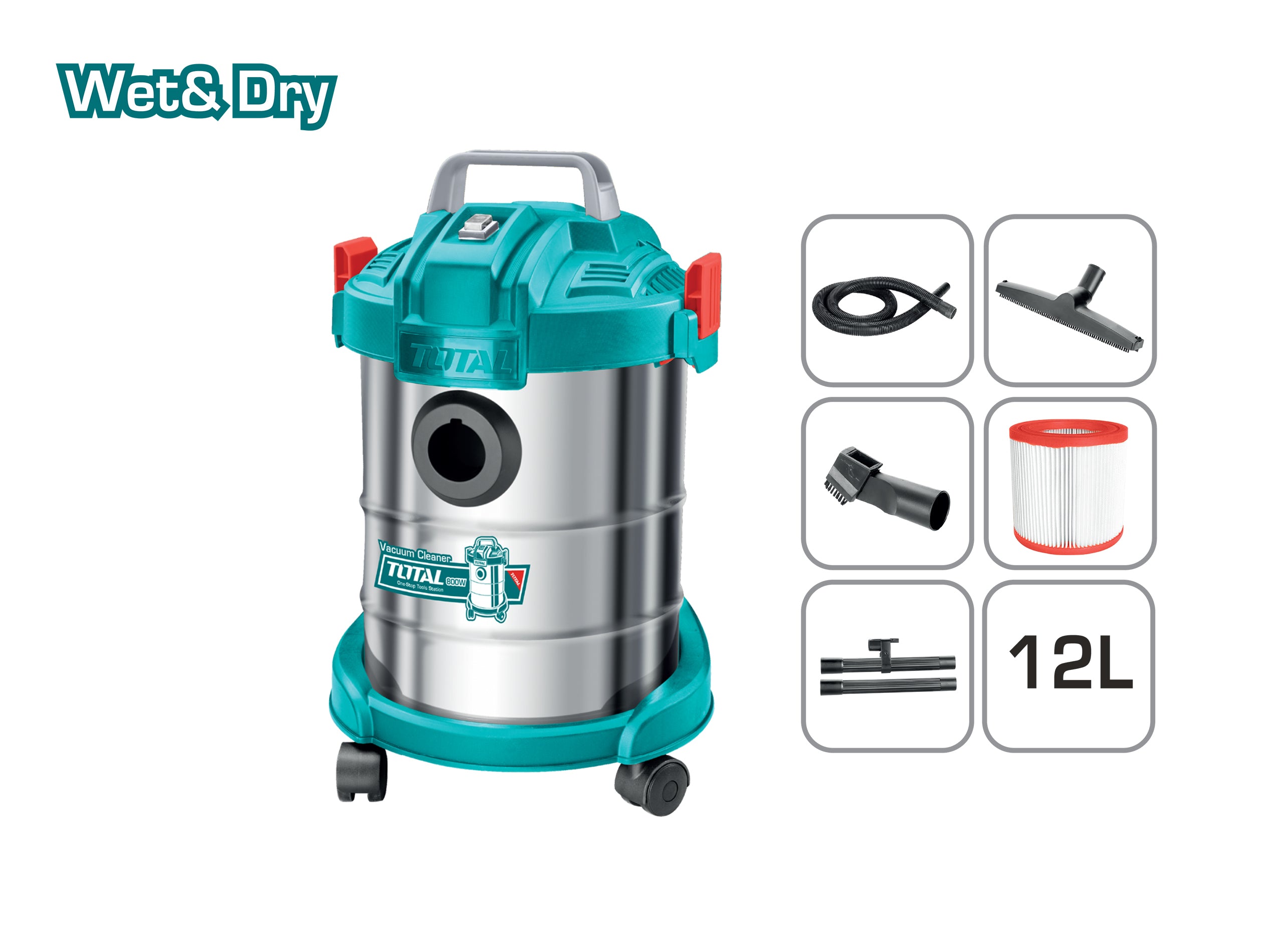 TOTAL TOOLS VACUUM CLEANER TVC14122