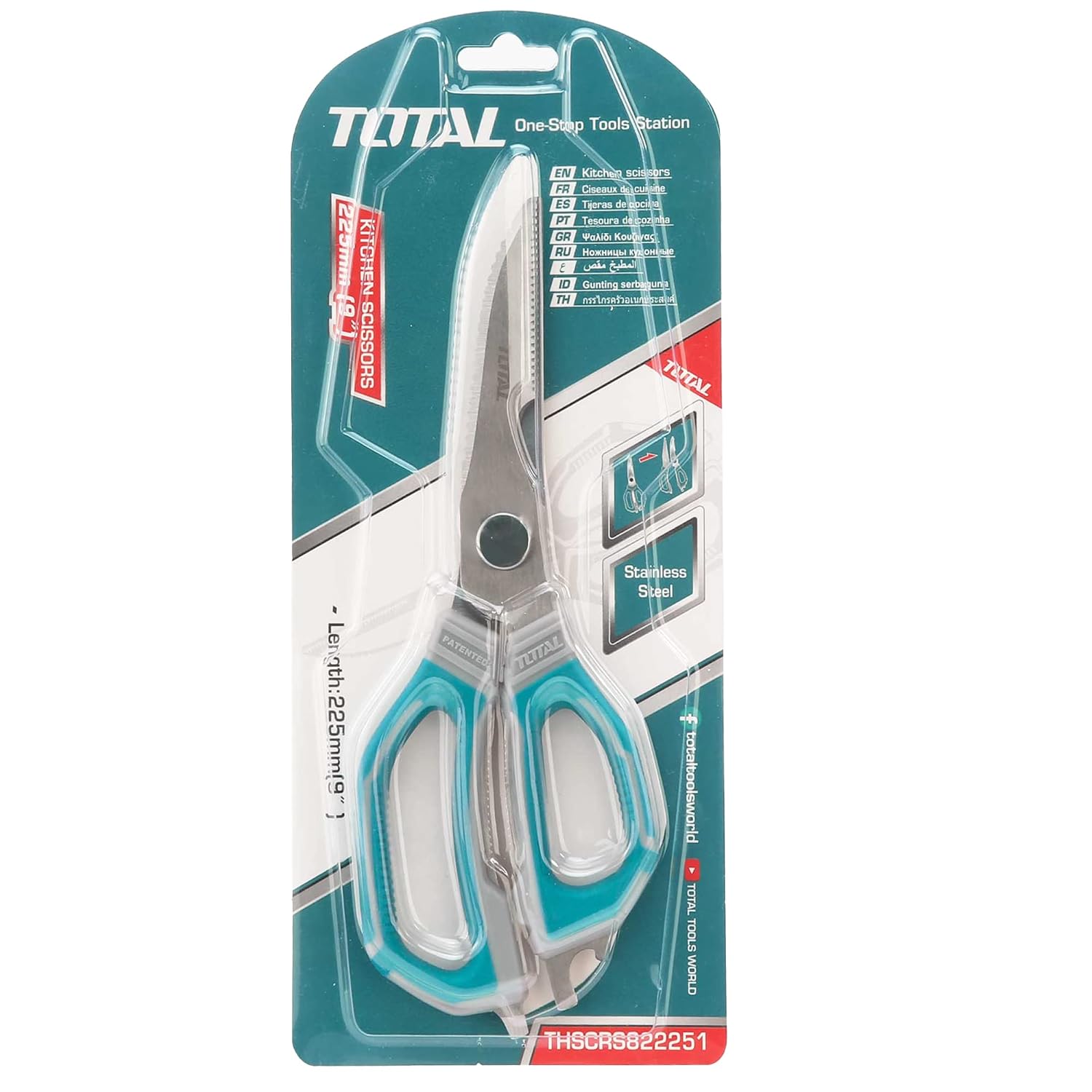 TOTAL TOOLS KITCHEN SCISSORS THSCRS822251