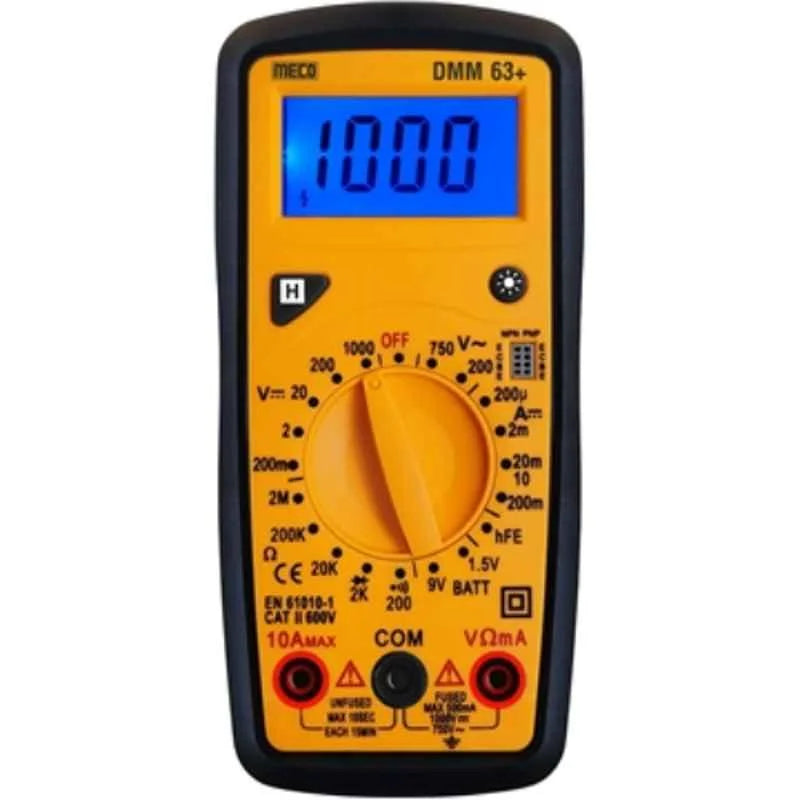 MECO DIGITAL MULTIMETER DMM 63+MECO DIGITAL MULTIMETER DMM 63+